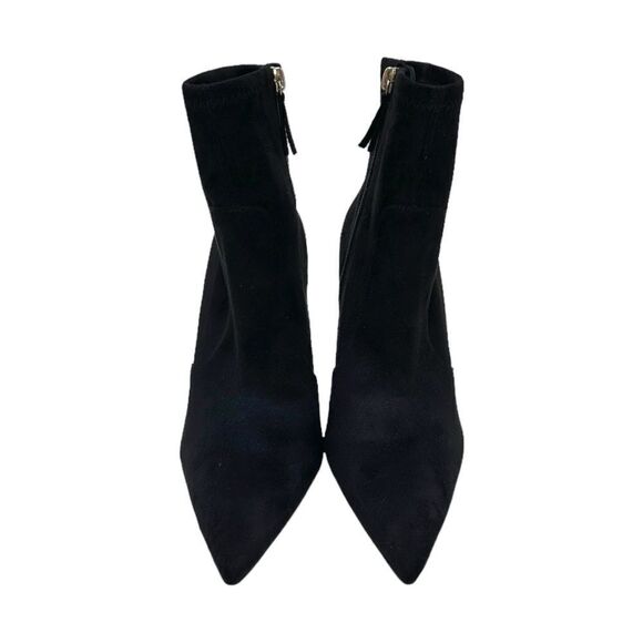 NWOB RARE GOOD AMERICAN Black Faux Suede Booties - Picture 6 of 10